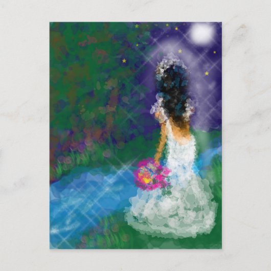 Bezauberter Abend, Feier, Geburtstag, Bridal Einladungspostkarte (Vorderseite)