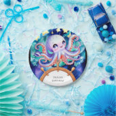 Bezauberter Aquareller zum Geburtstag Pappteller (Party)