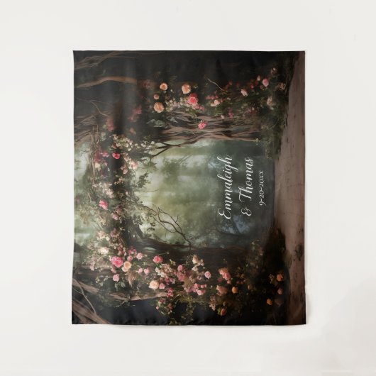 Bezauberter Blossom Canopy Arch Wandteppich (Vorderseite)