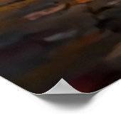 Bezauberter Blossom-Pfad - Mystische Blumenlandsch Poster (Ecke)