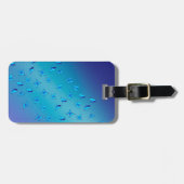 Bezauberter Blue Butterflies Gepäcktag Gepäckanhänger (Vorderseite horizontal)