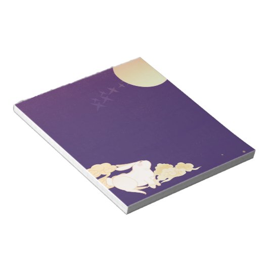 Bezauberter Bunny Moon Notizblock (angewinkelt)