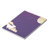 Bezauberter Bunny Moon Notizblock (Rotiert)