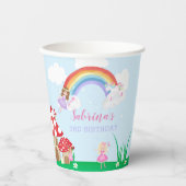 Bezauberter Fairy Garden Kindergeburtstag Pappbecher (Vorderseite)