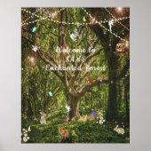 Bezauberter Forest Fairies Bunny Butterflies Fox Poster (Vorne)