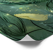 Bezauberter Forest Pixie Fairy Schlaf Blume Petal Poster (Ecke)