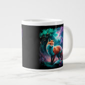 Bezauberter Fuchs unter dem Himmel von Mondlicht - Jumbo-Tasse (Vorderseite Rechts)