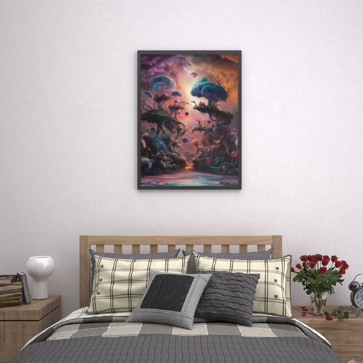 Bezauberter Fungi-Tanz im Wasser Poster