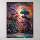 Bezauberter Fungi-Tanz im Wasser Poster (Vorne)