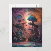 Bezauberter Fungi-Tanz im Wasser Postkarte (Vorne/Hinten)