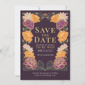 Bezauberter Garten Hochzeit Save the Date Grün Einladung (Vorderseite)