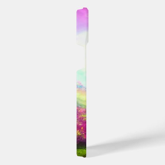 Bezauberter Garten mit glühender Sonne iPhone Hülle (Rechte Seite)