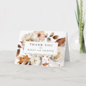 Bezauberter Herbst rustikale botanische Danke (Vorderseite)