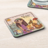 Bezauberter Herbstduschendusche Untersetzer (Linke Seite)