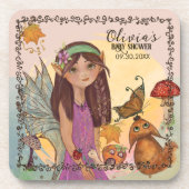 Bezauberter Herbstduschendusche Untersetzer (Vorderseite)