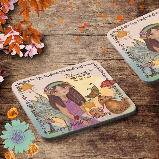 Bezauberter Herbstduschendusche Untersetzer