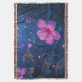 Bezauberter Hibiskus Dreamscape Decke (Vorderseite Vertikal)