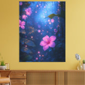 Bezauberter Hibiskus Dreamscape Leinwanddruck (Insitu (Wohnzimmer))