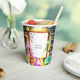 Bezauberter Kids-Chemie-Wissenschaftler Geburtstag Pappbecher