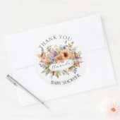 Bezauberter Märchengarten Vielen Dank Baby Girl Du Runder Aufkleber (Umschlag)