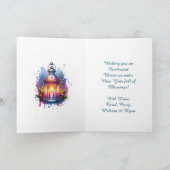 Bezauberter Märchenwald Personalisierte Weihnachte Karte (Innenseite)