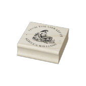 Bezauberter Merman "From the Library" Ocean King Gummistempel (Stempel)