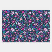 Bezauberter Mitternachtssommer Botanischer Garten Geschenkpapier Set (Vorderseite 2)