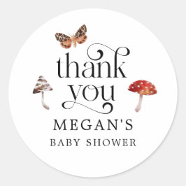 Bezauberter Mushroom Baby Duwer Gefallen Runder Aufkleber