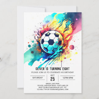 Bezauberter Online-Fußball zum Geburtstag Einladung