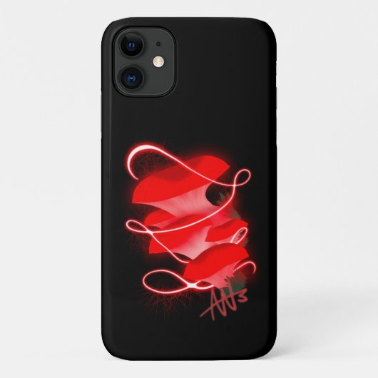 Bezauberter Oyster Glows Red Mushroom TelefonCase Case-Mate iPhone Hülle (Rückseite)