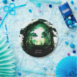 Bezauberter Pastel Woodland Geburtstag Pappteller