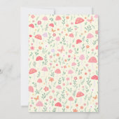 Bezauberter Pilzwald zum Geburtstag Einladung (Rückseite)