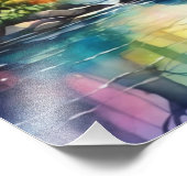 Bezauberter Regenbogenwald Fotodruck (Ecke)