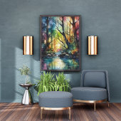 Bezauberter Regenbogenwald Fotodruck