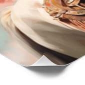 Bezauberter Reiter: Cowgirl Wall Art Poster (Ecke)