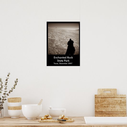 Bezauberter Rock Staat Park, Tx Poster (Küche)