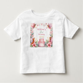 Bezauberter Rosa Feengarten - Geburtstag Kleinkind T-shirt