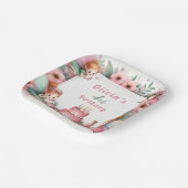 Bezauberter Rosa Feengarten - Geburtstag Pappteller (Gewinkelt)