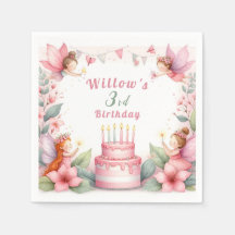 Bezauberter Rosa Feengarten - Geburtstag