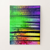 Bezauberter Schwarzwald unter Regenbogenfarben Puzzle (Vertikal)