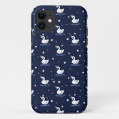 Bezauberter See - Graceful Swan Muster Design Case-Mate iPhone Hülle (Rückseite)