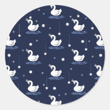 Bezauberter See - Graceful Swan Muster Design