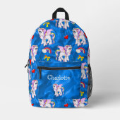 Bezauberter Sky Explorer: Flügeldrachen Bedruckter Rucksack (Vorderseite)