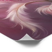 Bezauberter Thistle: Eine traumhafte Blumenfantasi Poster (Ecke)