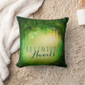 Bezauberter Traumwald & Lichter - rustikal, indivi Kissen (Decke)