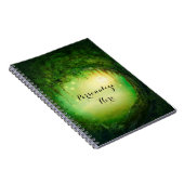 Bezauberter Traumwald & Lichter - rustikal, indivi Notizblock (Rechte Seite)