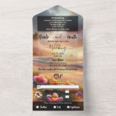 Bezauberter tropischer Strand mit zauberhaftem Hib All In One Einladung (Innen Boden)