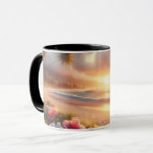 Bezauberter tropischer Strand mit zauberhaftem Hib Tasse (Vorderseite Links)