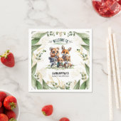 Bezauberter Wald: Baby Napkins feiern Serviette (Beispiel)