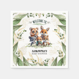 Bezauberter Wald: Baby Napkins feiern Serviette